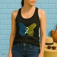 Down Syndrome Awareness Butterfly Women's Tank Top thumb 2