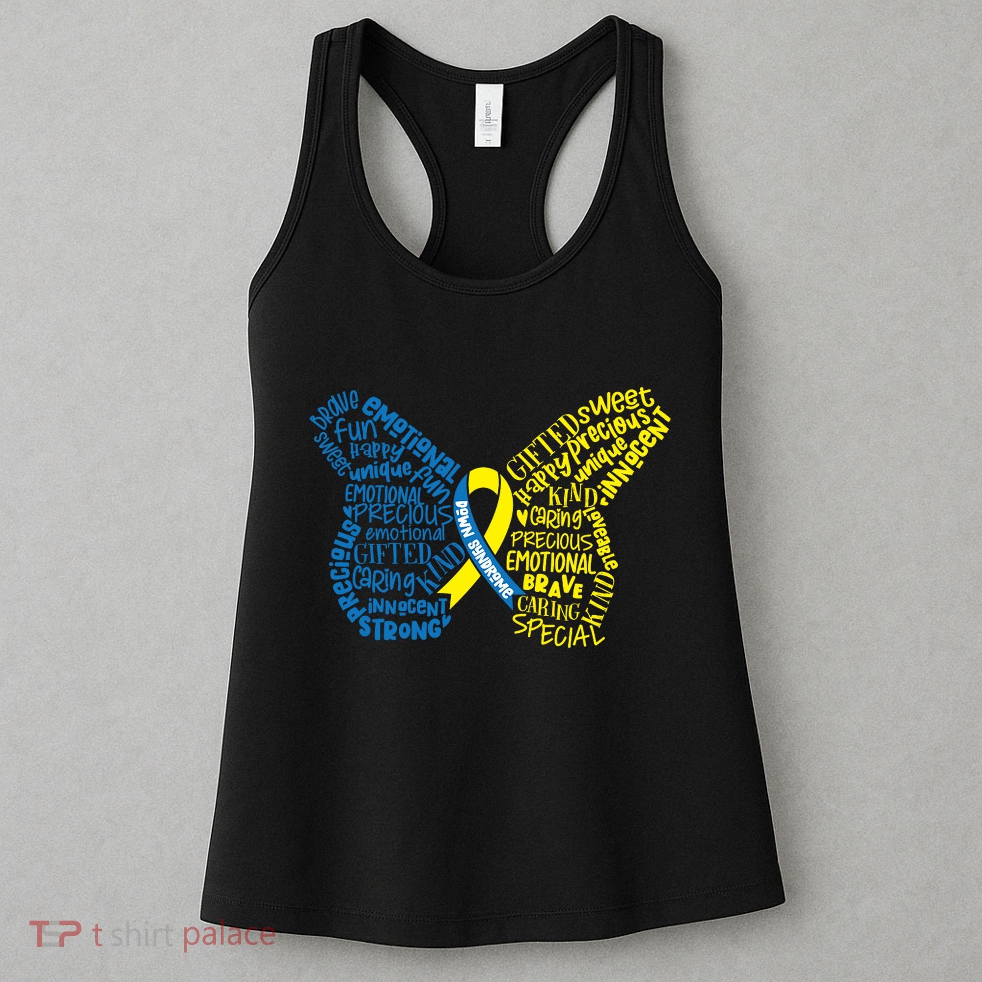 Down Syndrome Awareness Butterfly Women's Tank Top