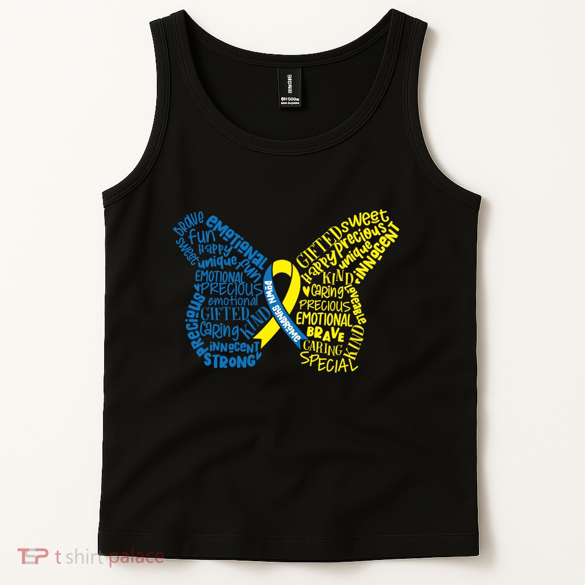 Down Syndrome Awareness Butterfly Tank Top