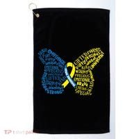 Down Syndrome Awareness Butterfly Golf Towel thumb 0