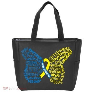 Down Syndrome Awareness Butterfly Tote Bag