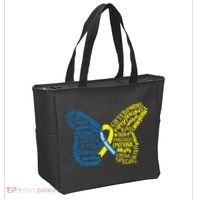 Down Syndrome Awareness Butterfly Tote Bag thumb 2