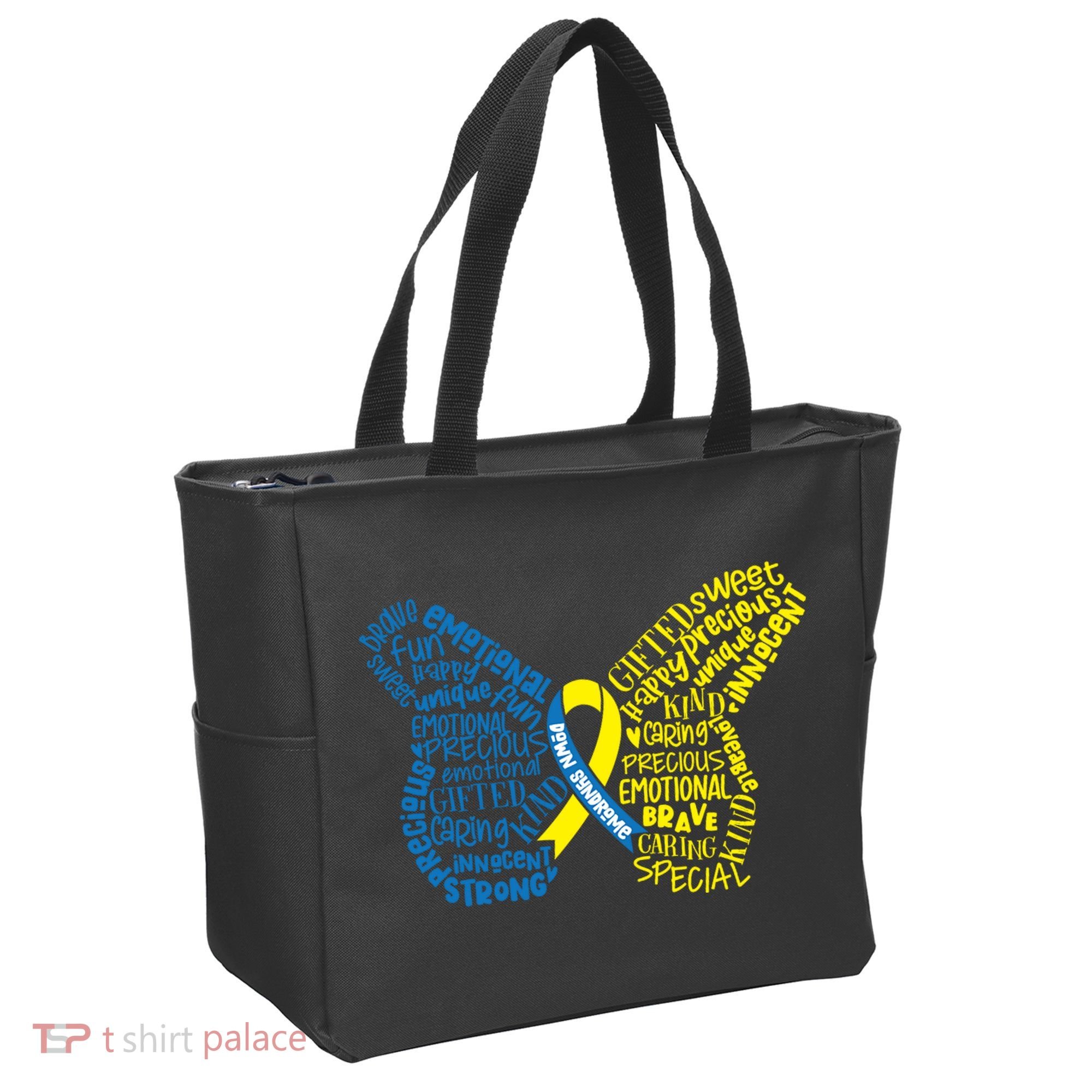 Down Syndrome Awareness Butterfly Tote Bag
