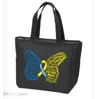 Down Syndrome Awareness Butterfly Tote Bag thumb 3