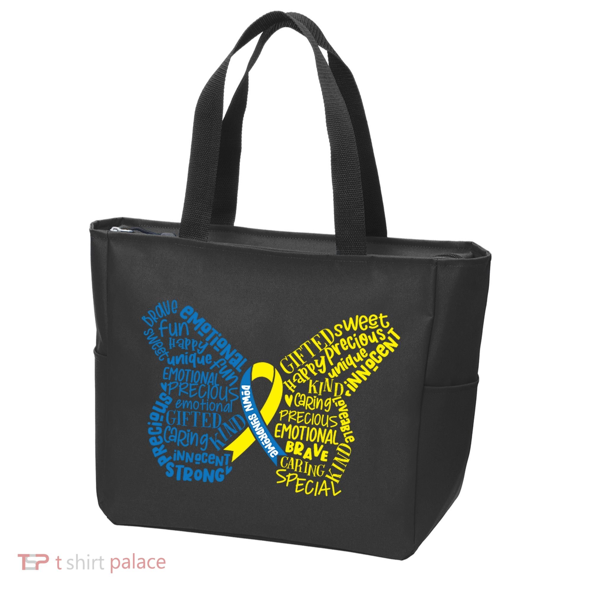 Down Syndrome Awareness Butterfly Tote Bag