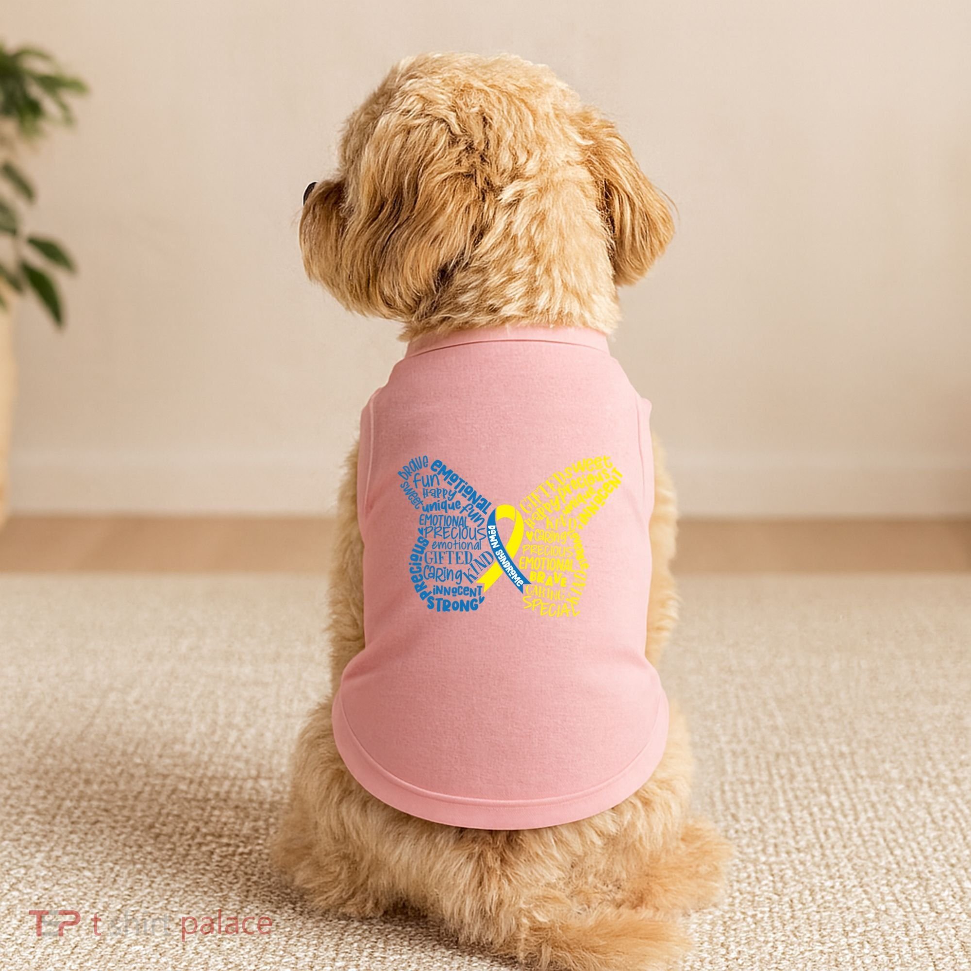 Down Syndrome Awareness Butterfly Doggie Tank
