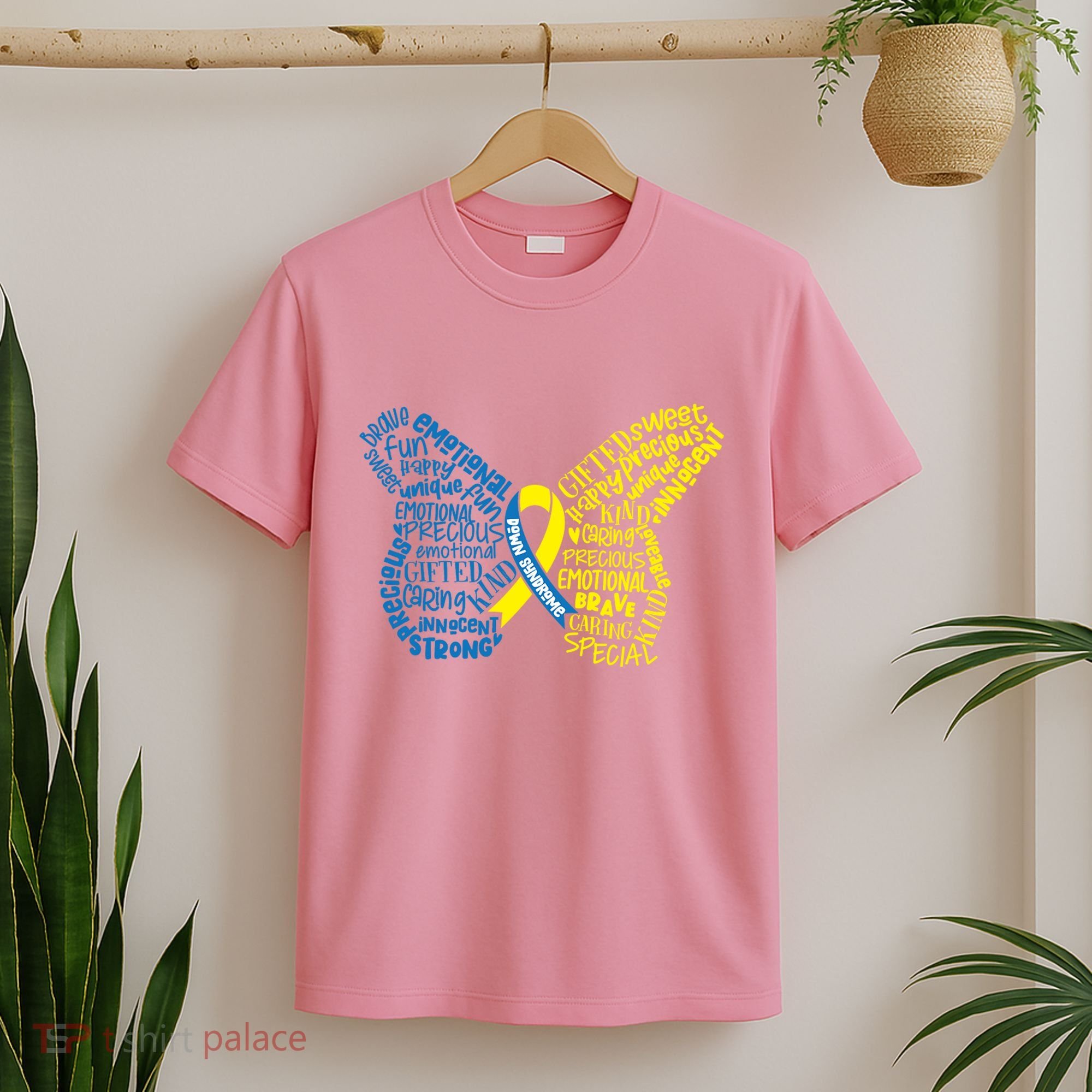 Down Syndrome Awareness Butterfly T-Shirt