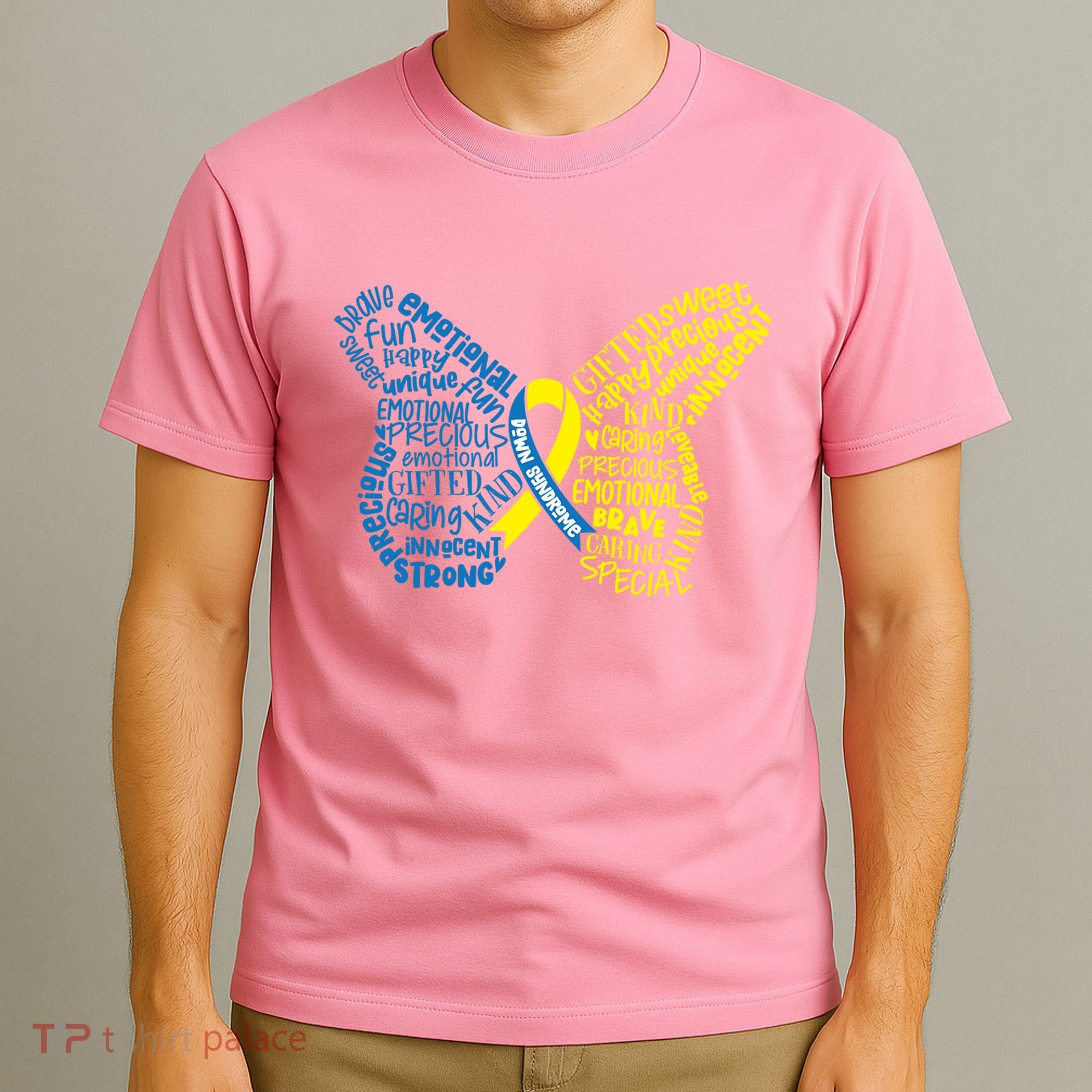 Down Syndrome Awareness Butterfly T-Shirt
