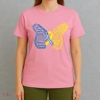 Down Syndrome Awareness Butterfly T-Shirt thumb 4