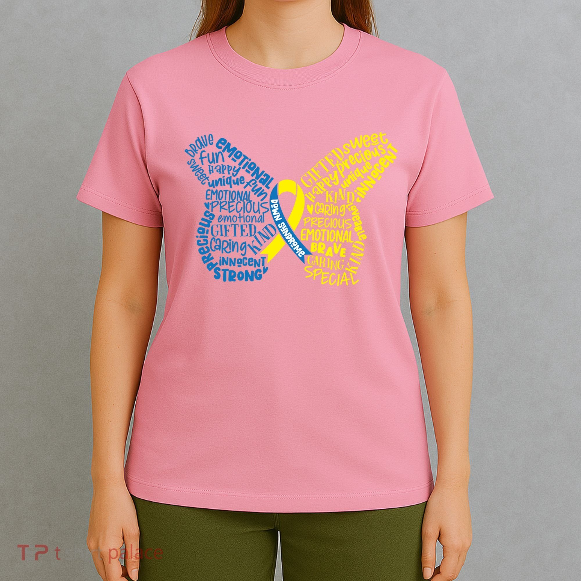 Down Syndrome Awareness Butterfly T-Shirt
