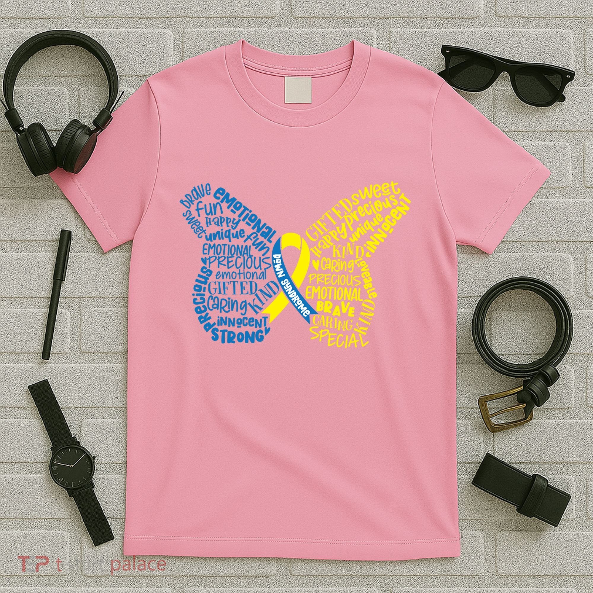 Down Syndrome Awareness Butterfly T-Shirt