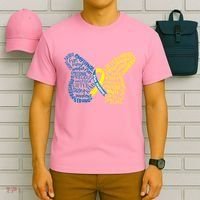 Down Syndrome Awareness Butterfly T-Shirt thumb 6