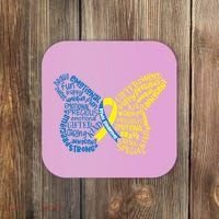 Down Syndrome Awareness Butterfly Coaster thumb 0