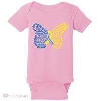 Down Syndrome Awareness Butterfly Baby Bodysuit thumb 0