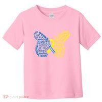 Down Syndrome Awareness Butterfly Toddler T-Shirt thumb 0
