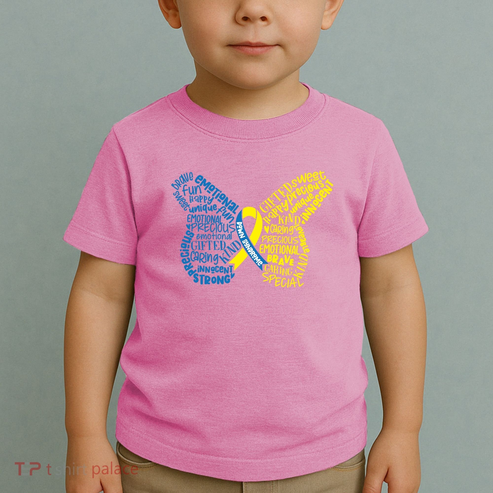 Down Syndrome Awareness Butterfly Toddler T-Shirt