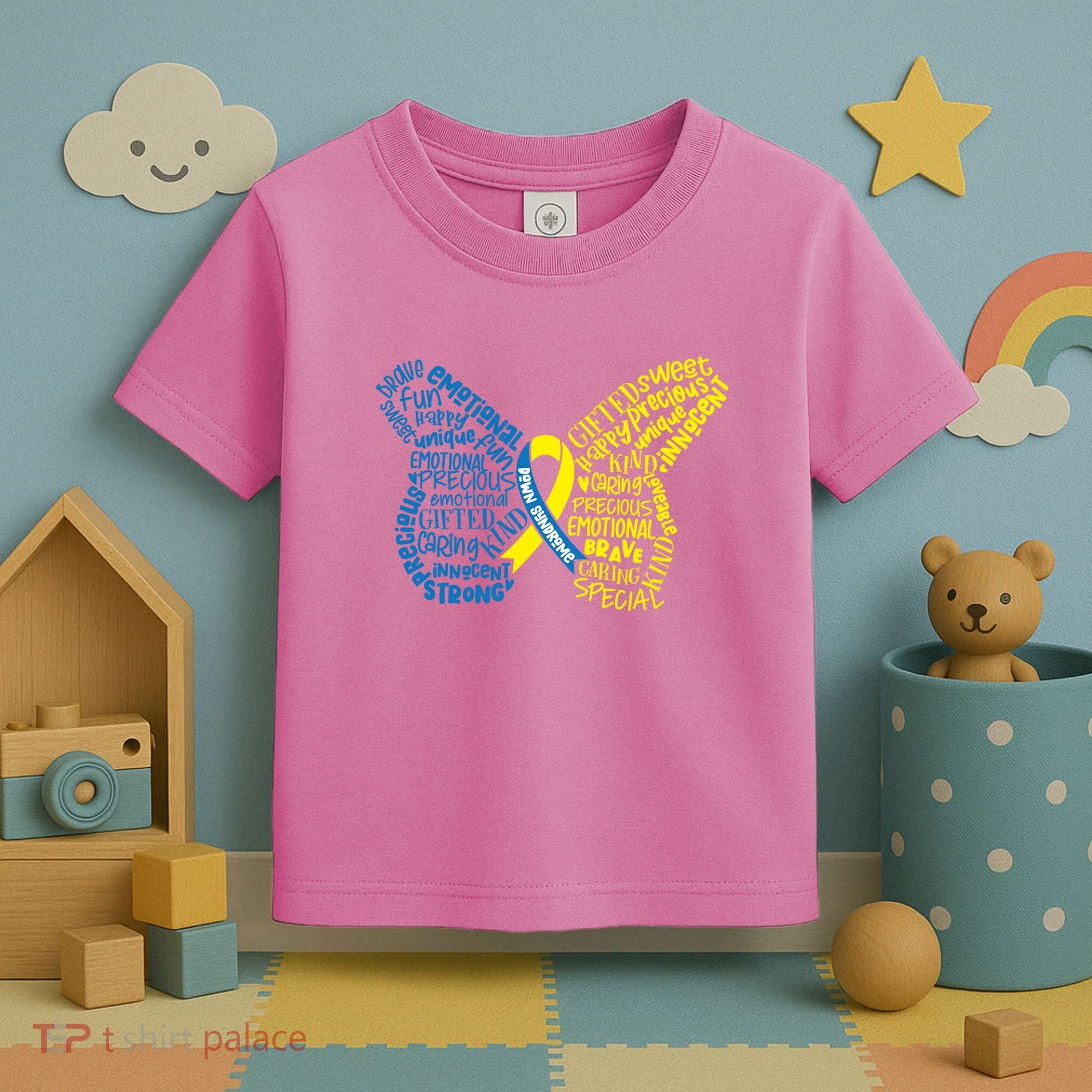 Down Syndrome Awareness Butterfly Toddler T-Shirt