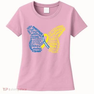 Down Syndrome Awareness Butterfly Women's T-Shirt