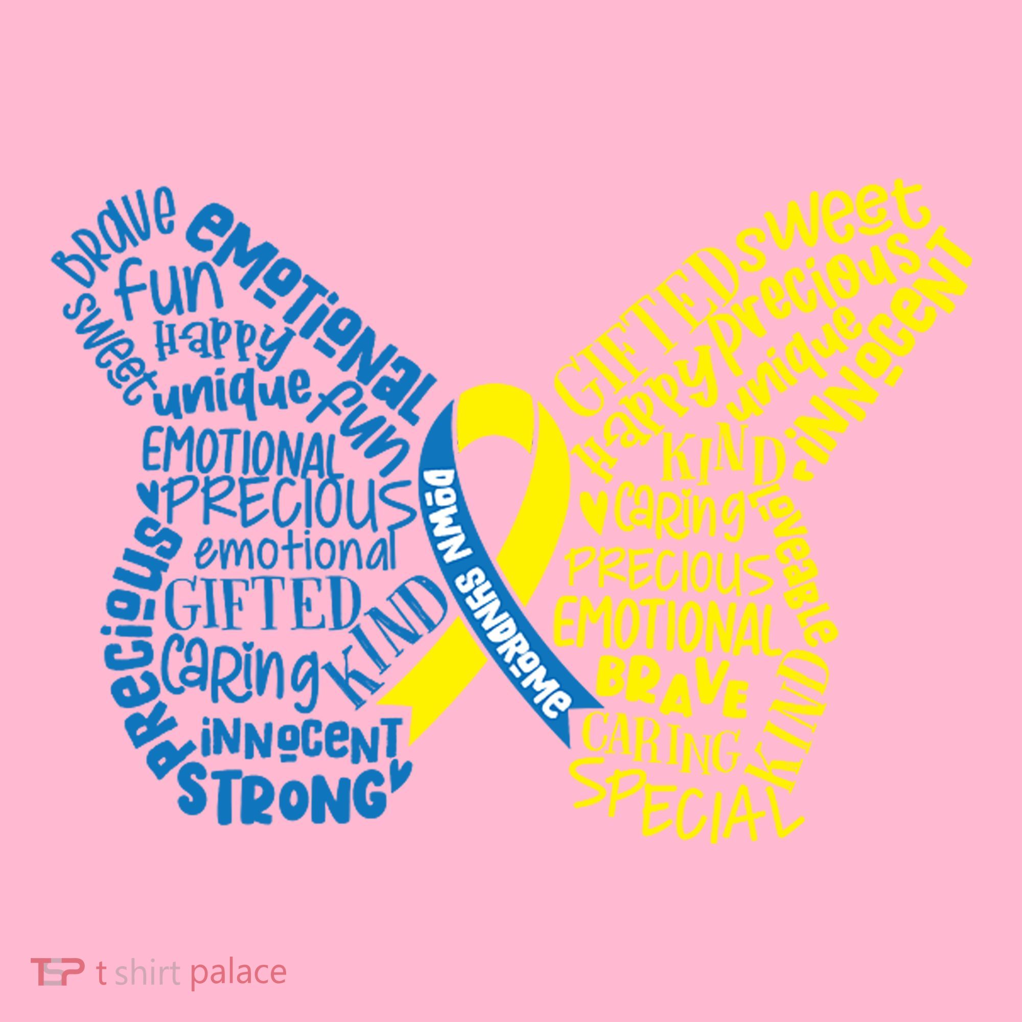 Down Syndrome Awareness Butterfly Women's T-Shirt