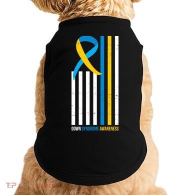 Down Syndrome Awareness Ribbon Flag Doggie Tank