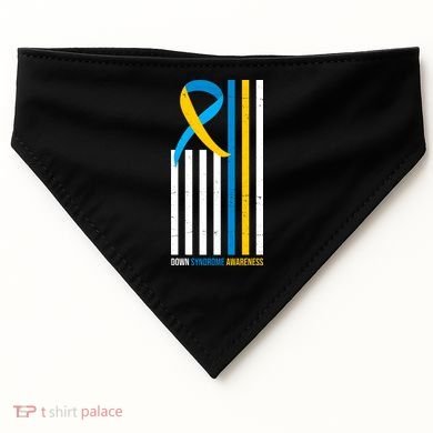 Down Syndrome Awareness Ribbon Flag USA-Made Doggie Bandana