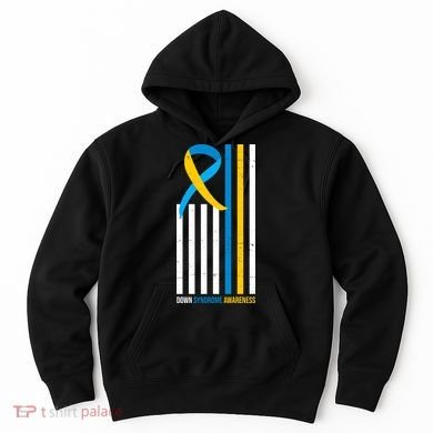 Down Syndrome Awareness Ribbon Flag Hoodie