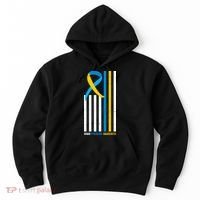 Down Syndrome Awareness Ribbon Flag Hoodie thumb 0