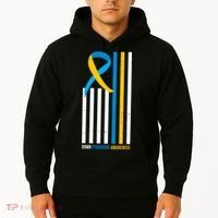 Down Syndrome Awareness Ribbon Flag Hoodie thumb 2