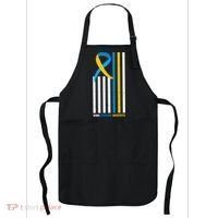 Down Syndrome Awareness Ribbon Flag Apron thumb 0