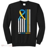 Down Syndrome Awareness Ribbon Flag Sweatshirt thumb 0