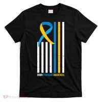 Down Syndrome Awareness Ribbon Flag T-Shirt thumb 0