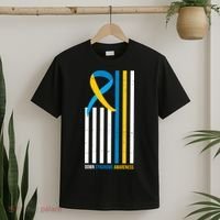 Down Syndrome Awareness Ribbon Flag T-Shirt thumb 2