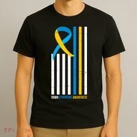 Down Syndrome Awareness Ribbon Flag T-Shirt thumb 3