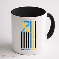 Down Syndrome Awareness Ribbon Flag Coffee Mug thumb 1