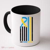Down Syndrome Awareness Ribbon Flag Coffee Mug thumb 0