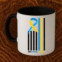 Down Syndrome Awareness Ribbon Flag Coffee Mug thumb 2
