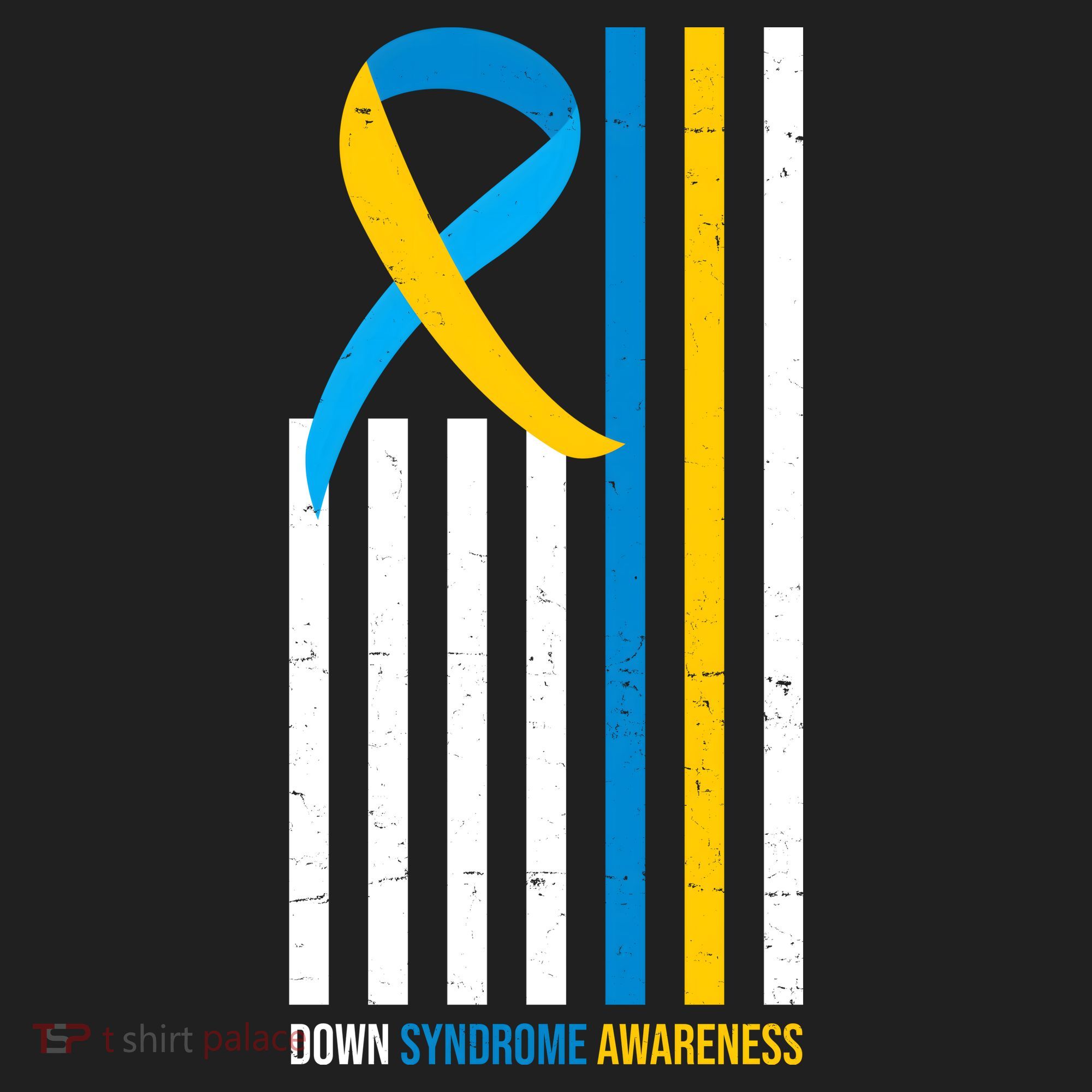 Down Syndrome Awareness Ribbon Flag Beanie