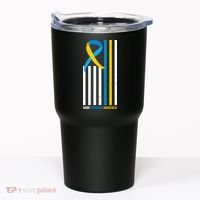 Down Syndrome Awareness Ribbon Flag Tumbler thumb 0