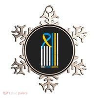 Down Syndrome Awareness Ribbon Flag Ornament thumb 0