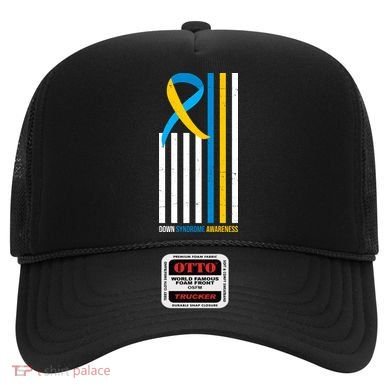 Down Syndrome Awareness Ribbon Flag Hat