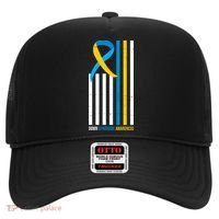 Down Syndrome Awareness Ribbon Flag Hat thumb 0