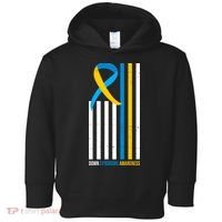 Down Syndrome Awareness Ribbon Flag Toddler Hoodie thumb 0
