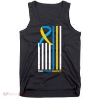 Down Syndrome Awareness Ribbon Flag Tank Top thumb 0