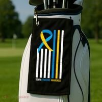Down Syndrome Awareness Ribbon Flag Golf Towel thumb 2