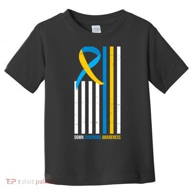 Down Syndrome Awareness Ribbon Flag Toddler T-Shirt