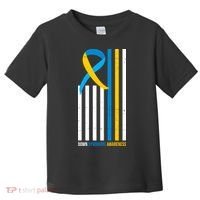 Down Syndrome Awareness Ribbon Flag Toddler T-Shirt thumb 0