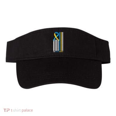 Down Syndrome Awareness Ribbon Flag Visor