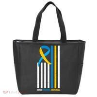 Down Syndrome Awareness Ribbon Flag Tote Bag thumb 0