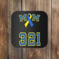 Down Syndrome Awareness Trisomy 21 Mom T 3 21 Month Coaster thumb 0