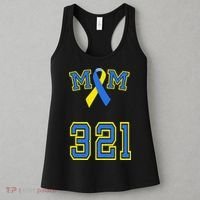 Down Syndrome Awareness Trisomy 21 Mom T 3 21 Month Women's Tank Top thumb 3